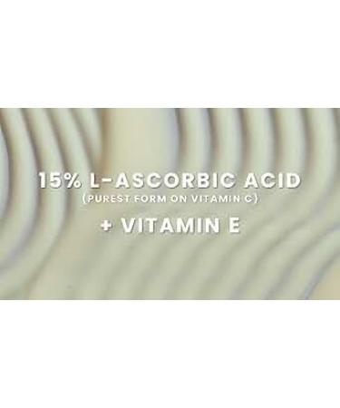 Fox-tale 15% Vitamin C Face Serum for Glowing Skin | Pure L-Ascorbic Acid and Vitamin E | Brightening Serum for Dark Spots Dull Skin Uneven Skin Tone | All Skin Types | 30 ml - Buy Online on GoSupps.com