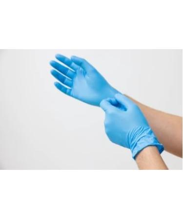 Safe-Sense Nitrile Blue Medical Gloves 4mil 9 inches blue chemotherapy tested disposable medical supplies kitchen gloves cooking gloves and food prep gloves (Large)) - Buy Online on GoSupps.com