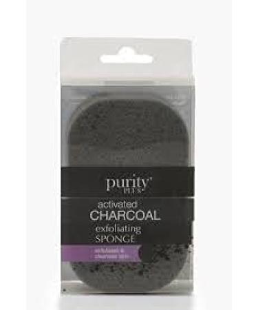 Activated Charcoal Exfoliating Sponge - Deep Cleanse and Exfoliate Skin - Buy Online on GoSupps.com