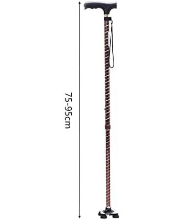 Walking Cane for Men & Women Crutches Thick Aluminum Alloy Old Man Walking Stick Four Feet Cane Retractable Light Walking Stick with Hospital Gift of Love - Buy Online on GoSupps.com