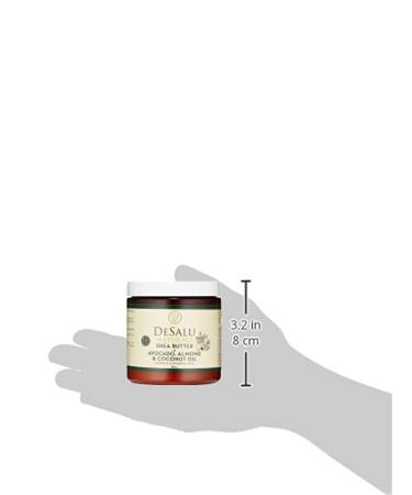 Desalu Naturals Pure Unrefined Shea Butter with Avocado, Almond, and Coconut Oil - 100% Natural African Shea Butter for All Skin Types - Buy Online on GoSupps.com