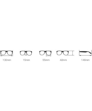 Large Computer Reading Glasses +150 - Fashion Blue Light Blocking Eyewear for Eye Strain Relief - Buy Online on GoSupps.com