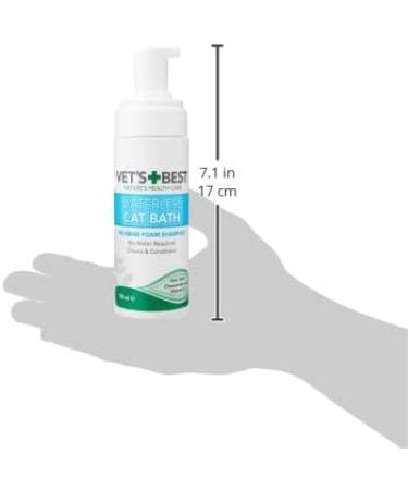 Vet's Best Waterless Cat Bath - No Rinse Dry Shampoo for Cats (150ml Pack of 2) | International Shipping Available - Buy Online on GoSupps.com