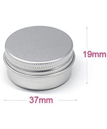 Buy 12-Pack Silver Aluminum Screw Cap Candle & Cosmetic Cans | 10ml Round Tin Boxes with Stickers - International Shipping - Buy Online on GoSupps.com