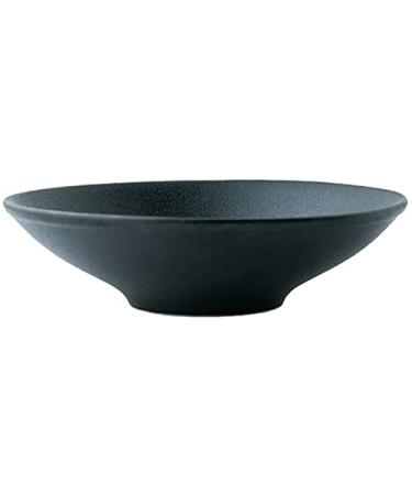 Northern Europe European Ceramic Rice Bowl Creative Scrub Fruit Salad Soup Bowl Home Black Tableware Kitchenware
