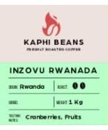 Kaphi Beans Roasted Coffee - Inzovu Rwanda - Medium Roast - 100% Arabica Beans - Freshly Roasted Whole Beans (Pack Of 1kg) - Buy Online on GoSupps.com