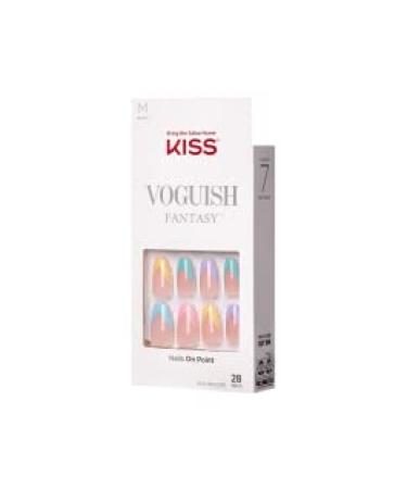 KISS Voguish Fantasy Collection Fake Nails Manicure Set - Disco Ball | Nail File, Nail Glue & 28 Smudge-Proof Nails - Buy Online on GoSupps.com
