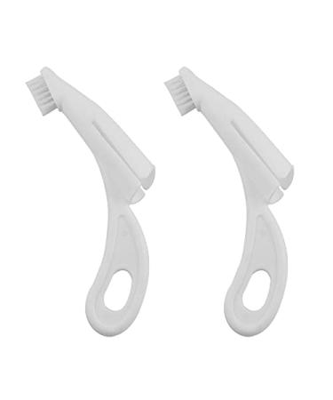 Pet Toothbrush Pets Dog Toothbrushes Best Professional Cat Dog Finger Toothbrush Dog Toothpaste Series with Many Size Options (Color : White)
