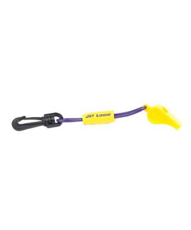 Whistle with Lanyard, Purple / Yellow