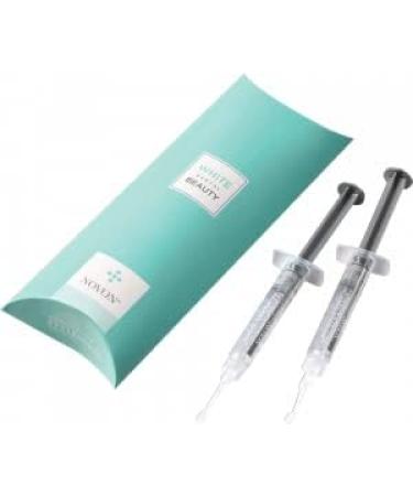 White Dental Beauty Teeth Whitening Gel Refill | 2 x 3ml Syringes | Novon Technology (6% Hydrogen Peroxide) - Buy Online on GoSupps.com