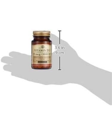 Solgar Vitamin D3 25mcg (1000 IU) 90 Tablets - Bone & Teeth Health - Immune Support - Non-GMO, Gluten-Free, Dairy-Free, Kosher - Buy Online on GoSupps.com