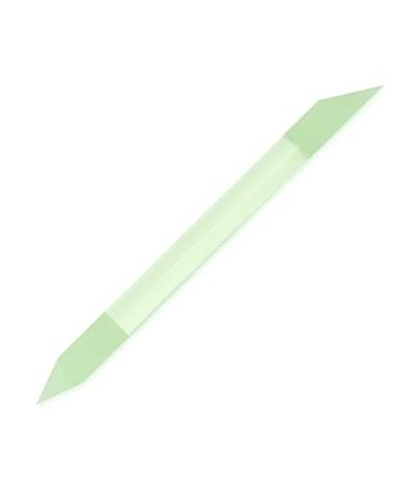 Glass Cuticle Pusher for Manicure and Pedicure - Original Czech Product (Green)