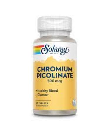 Chromium Picolinate 500mcg Solaray 60 Tabs
