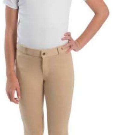 One Stop Equine Shop Lyla Children's Low Rise Tan Breeches - Size 4 - Buy Online on GoSupps.com
