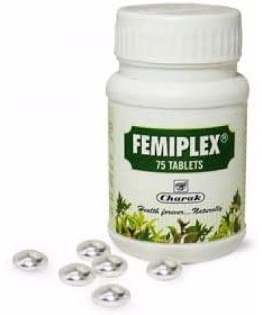 Buy 3 x Charak Femiplex (75 Tablets) - Silver Coated Natural Vaginal Astringent | International Shipping - Buy Online on GoSupps.com