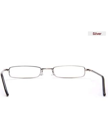 REAVEE 3 Pair Slim Pen Reading Glasses Set with Portable Clip Case | Men Women Small Readers | 2.75 Strength | Spring Hinged Eyeglasses | Black Red Silver - Buy Online on GoSupps.com