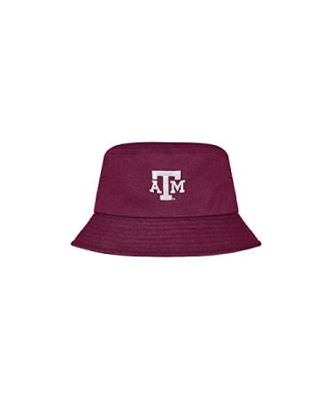 FOCO Men's NCAA College Team Logo Outdoor Sun Bucket Hat Texas A&M Aggies One Size Solid Team Color
