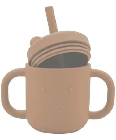 Phil & Kids 100% Silicone Toddler Sippy Cup with Straw - 4.3 Fl. Oz Pink | Baby Led Weaning Supplies - Buy Online on GoSupps.com