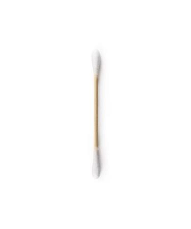 Eco-Friendly Bamboo Cotton Swabs - 100 White Pieces for Sustainable Living - Buy Online on GoSupps.com