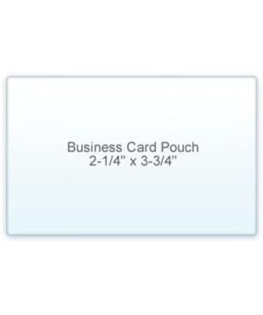 5 Mil Business Card Laminating Pouches - 100 Pack, Heat Sealing Thermal Pouches, Waterproof, Rounded Corners, 2-1/4 x 3-3/4 Inches - Buy Online on GoSupps.com