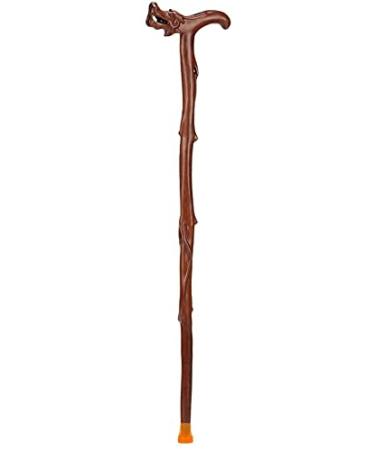 Wooden Walking Stick Solid Cane Walking Stick Mahogany Faucet Old Man Walking Stick Solid Wood Light (Height: 92cm)