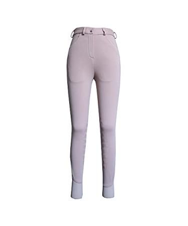 HR Farm Horse Riding Women's Knee Patched Breeches Beige 2 32