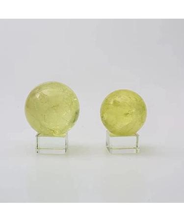 1pc 40mm-45mm Natural Crystal Clear Citrine Stones Sphere for Feng Shui Raw Stones and Minerals Full of Texture Yellow - Buy Online on GoSupps.com