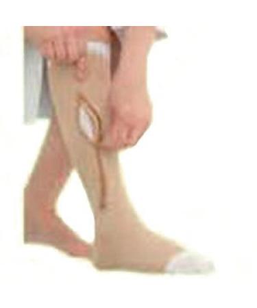 JOBST UlcerCare Zippered Unisex Open Toe Knee High Support Sock Size: Medium Leg: Left