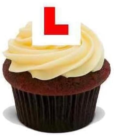 LEARNER L PLATE 20X FLAT STAND UP PREMIUM RICE CARD Edible Cake Toppers D1 DRIVE - Buy Online on GoSupps.com