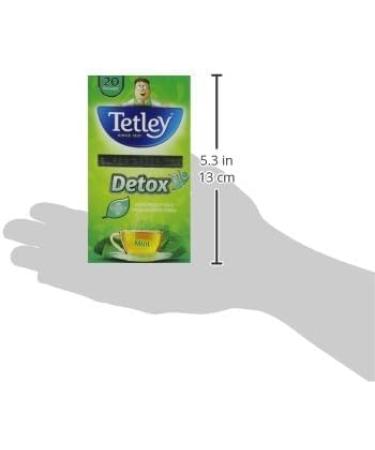 Green Tea Bundle which Contains Tetley Super Green Detox Mint Tea Bags 20 per pack - Pack of 4 with Grocery List Card - Buy Online on GoSupps.com