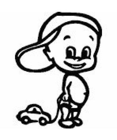 Baby sticker with name/desired text - motif 161 (16 cm) - 20 colours and 11 fonts selectable