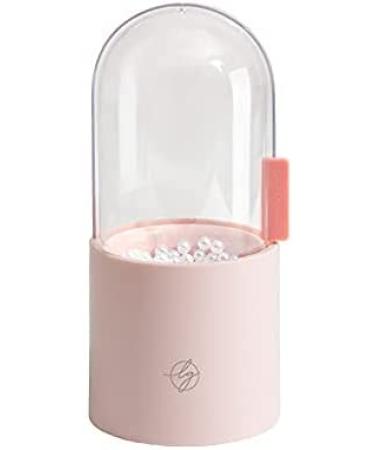 Lush and Glam Bell Jar Makeup Brush Holder | Dustproof Cosmetic Display Case with Lid and 500 Pearls | Lotus Pink Makeup Organizer for Vanity and Bathroom - Buy Online on GoSupps.com