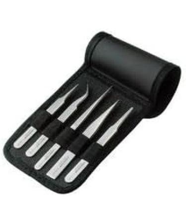5-Piece Tweezers Set with Replacement Tips | GEN Purpose Precision Tweezers for Craft & Beauty | International Shipping - Buy Online on GoSupps.com