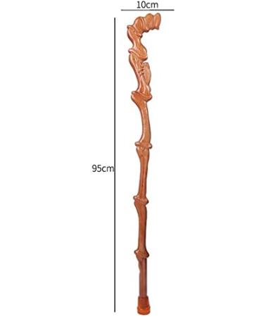 Wooden Walking Stick Solid Cane Wooden Cane Solid Wood Crutch Mahogany Walker Non- Old Man Walking Stick Men Ladies Seniors are Available