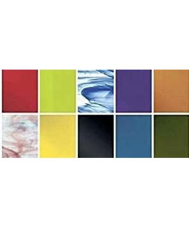 System 96 Assorted Fusible Glass 10PACK COE 96 4 x 4