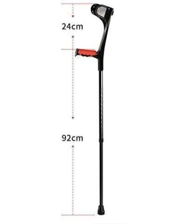 Forearm Crutches Adjustable Ultralight Aluminum Support Adult Forearm Crutch 10 Row Adjustable Flexible Crutch with Comfortable Grip Unisex - Buy Online on GoSupps.com