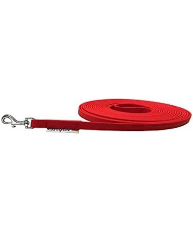 Biothane Tow Leash for Small Dogs - Durable 5m Leash with Hand Loop in Red | International Shipping Available - Buy Online on GoSupps.com