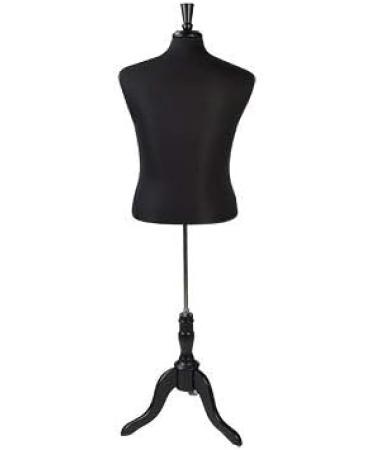 Male Black Jersey Shirt Dressmaker Form - High-Quality Tailoring Mannequin - Buy Online on GoSupps.com