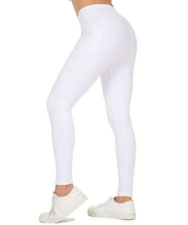 MANCYFIT Thermal Pants Women's Thermal Underwear Bottoms Thick Fleece Lined Leggings Women Cold Weather Thickness Upgrade-white Small