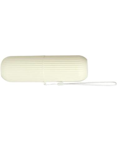 Buy Jectse Travel Toothbrush Case - Portable Striped Mouth Cleaning Cup & Toothpaste Storage Box (White) - Ideal for International Travel - Buy Online on GoSupps.com