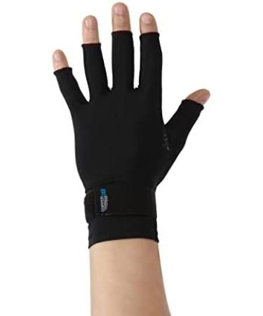 Copper Fit ICE Compression Gloves - Menthol & Coq10 Infused for Recovery - Black, Small/Medium - Buy Online on GoSupps.com