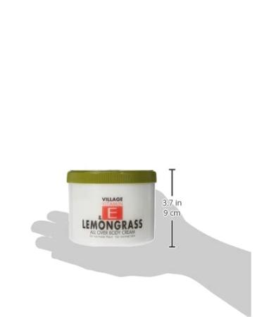 Village Cosmetics Vitamin E & Lemongrass Body Cream 500ml | Nourishing Body Care for Soft Skin | Fresh Lemongrass Scent - Buy Online on GoSupps.com