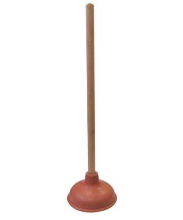 PWWDADA Supply Guru Heavy Duty Force Cup Rubber Toilet Plunger with a Long Wooden Handle to Fix Clogged Toilets and Drains (18", 1) (Original Version)