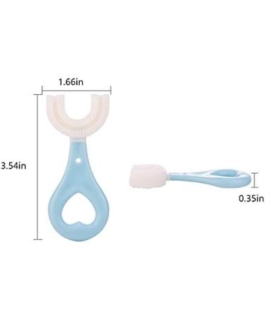 2-Piece Children's U-Shaped Toothbrush Set | Soft Manual Training Toothbrush for Kids 2-6 Years | 360 Oral Cleaning Design | Toddler & Child-Friendly - Buy Online on GoSupps.com