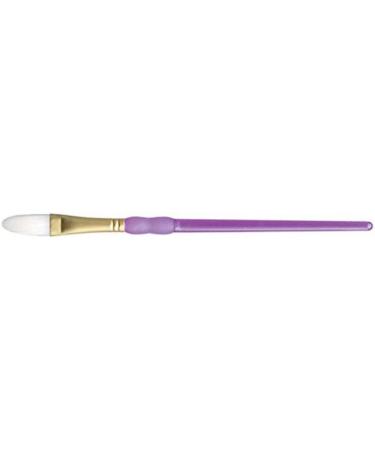 ROYAL BRUSH R9959-3/8 Crafter's Choice Taklon Oval Wash Brush, 3/8-Inch, White