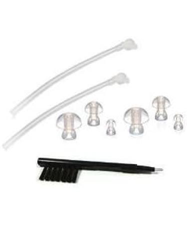 Hiibaby 2 x Sound Tubes + 6 x Ear Plugs/Pieces/Domes + 3in1 Hearing Aids Cleaning Tool - Buy Online on GoSupps.com