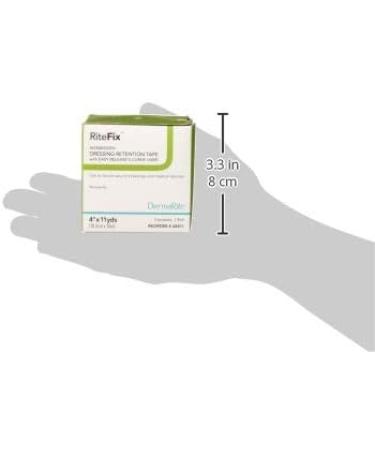 RiteFix Non-Woven Dressing Retention Tape 4 x 11 yds | Easy Release S-Curve Liner | Moisture & Air Permeable | Hypoallergenic Adhesive | Latex-Free - Buy Online on GoSupps.com