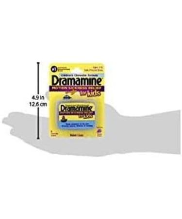 Dramamine Kids Motion Sickness Relief, Grape Flavor 8 Count (Pack of 2) - Buy Online on GoSupps.com