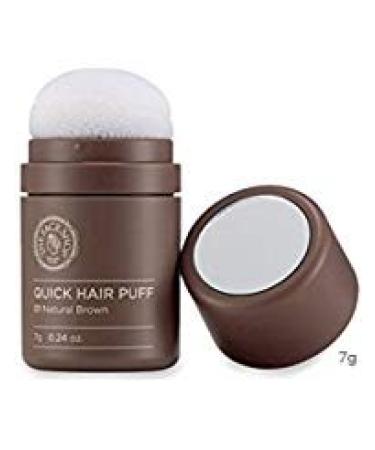 The Face Shop Quick Hair Puff Hair Line Touch Waterproof 7G(0.24Oz) (Natural Brown)