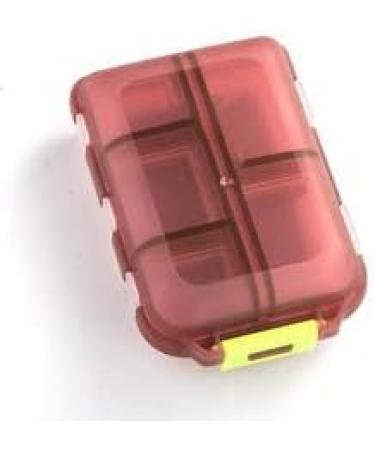 Travel Pill Organizer - Compact & Portable Pocket Pharmacy | Red Travel Size Pill Storage - Buy Online on GoSupps.com